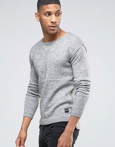 Джемпер с необработанным краем и удлиненной спинкой Only & Sons - Зеленый