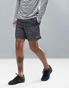 Черные шорты колор блок Nike Running 7 Distance 642807-013 - Черный