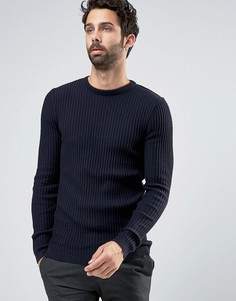 Темно-синий джемпер в рубчик New Look - Темно-синий