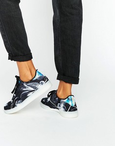 Кроссовки с монохромным принтом Reebok Club C - Черный