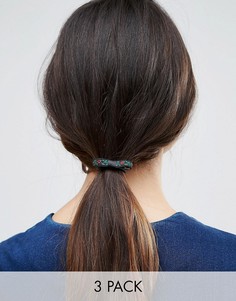 3 резинки для волос с принтом ASOS - Мульти