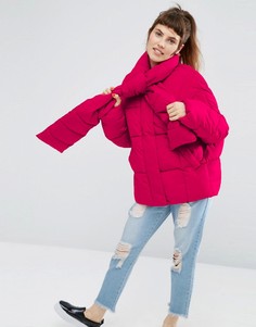 Броская дутая куртка ASOS - Розовый