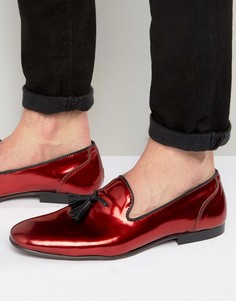 Красные лоферы металлик ASOS - Красный
