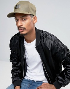 Серая бейсболка из нубука ASOS - Зеленый