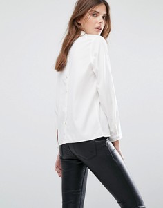 Рубашка с пуговицами на спине Selected - Белый