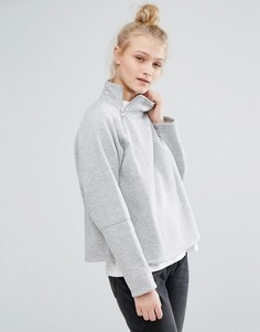 Свитер на молнии Monki - Серый
