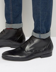 Кожаные ботинки чукка Hudson London Kender - Черный