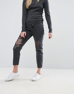 Рваные джинсы в винтажном стиле New Look - Черный
