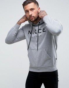 Худи с большим логотипом Nicce London - Серый