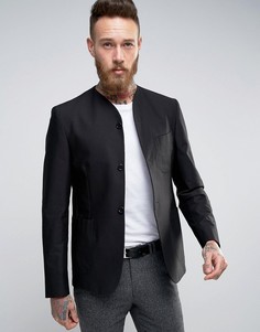 Узкая фактурная куртка с рубашечным воротником Hart Hollywood - Черный