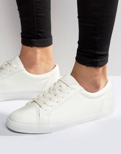 Белые кроссовки на шнуровке ASOS - Белый