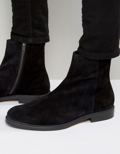 Замшевые ботинки с молнией Zign - Черный