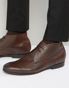 Кожаные ботинки чукка Hudson London Kender - Коричневый