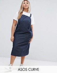 Джинсовый сарафан ASOS CURVE - Синий