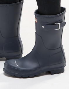 Короткие резиновые сапоги Hunter Original - Синий