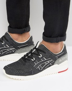 Джинсовые черные кроссовки Asics Gel-Lyte III HN6C0 9090 - Черный