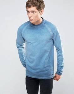 Свитшот с круглым воротом и рукавами реглан Only & Sons - Темно-синий