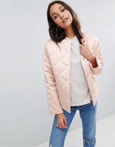 Стеганая куртка ASOS Luxe - Розовый