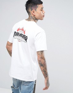 Футболка с принтом HUF x Thrasher - Белый
