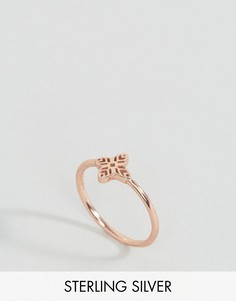 Серебряное позолоченное кольцо с филигранным дизайном ASOS - Медный