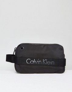 Черный несессер с логотипом Calvin Klein Madox - Черный