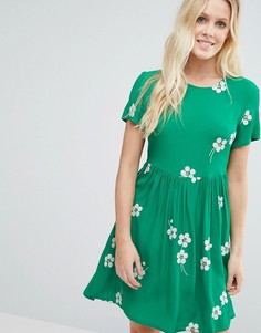 Приталенное платье Little White Lies Daisy Age - Зеленый