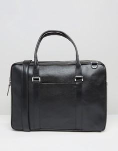 Черная кожаная сумка для ноутбука Royal RepubliQ Affinity - Черный