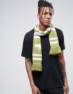 Вязаный шарф с шевронным узором Abuze London - Зеленый