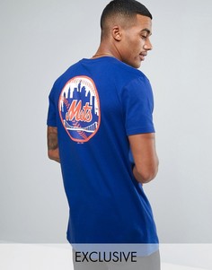 Удлиненная футболка Majestic Mets эксклюзивно для ASOS - Синий