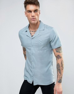 Рубашка с отложным воротником Another Influence - Синий