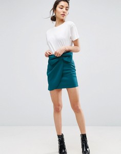 Мини-юбка с бантом ASOS - Зеленый