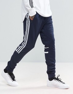 Темно-синие узкие джоггеры adidas Originals CLR84 BK5928 - Темно-синий