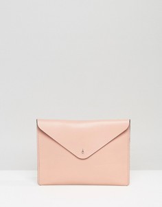 Розовый клатч Leather Satchel Company - Розовый