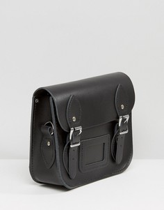 Небольшая сумка сэтчел с заклепками на ремешке Leather Satchel Company - Серебряный