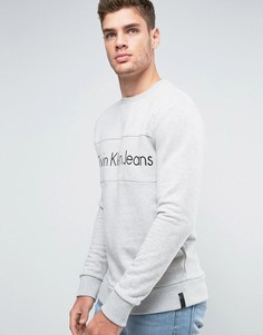 Свитшот с логотипом Calvin Klein Jeans - Серый