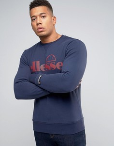 Свитшот с крупным логотипом Ellesse - Темно-синий