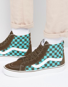 Коричневые высокие кроссовки Vans 50th Anniversary Sk8 VA2XSBLVL - Коричневый