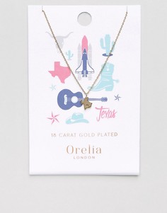 Ожерелье с подвеской штат Техас Orelia - Золотой