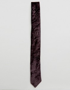 Бархатный галстук Noose & Monkey - Фиолетовый