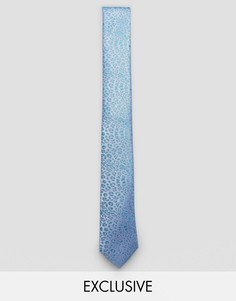 Жаккардовый галстук с леопардовым принтом Noose & Monkey - Синий