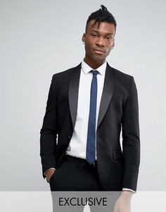 Супероблегающий пиджак под смокинг Only & Sons - Черный