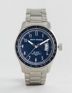 Серебристые часы-браслет 42 мм Jack Mason Racing - Серебряный