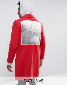 Пальто с нашивкой на спине Reclaimed Vintage - Красный