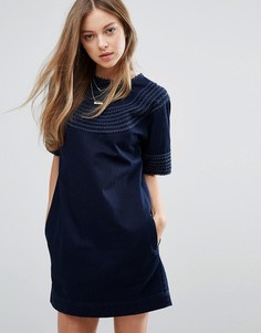 Джинсовое платье с отделкой M.i.h Jeans Luna - Синий