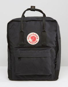 Черный рюкзак Fjallraven Kanken 16L - Черный