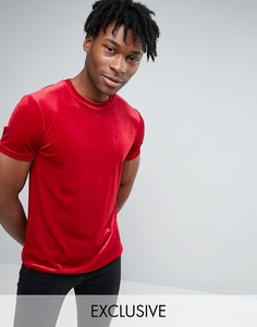 Велюровая облегающая рубашка Reclaimed Vintage - Красный