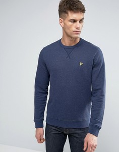 Темно-синий свитшот с круглым вырезом и логотипом-орлом Lyle & Scott - Темно-синий