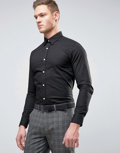 Приталенная рубашка Selected Homme - Черный