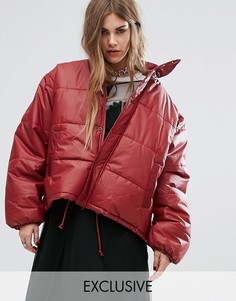 Дутая oversize-куртка Reclaimed Vintage - Красный