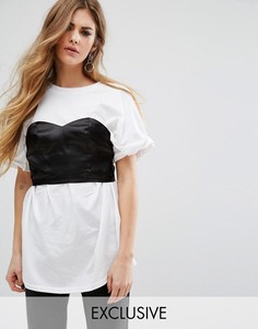 Oversize-футболка Reclaimed Vintage - Белый